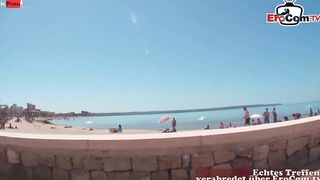 Slender German 19 yo young woman picked up on vacation and fuck!