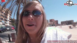 Slender German 19 yo young woman picked up on vacation and fuck!