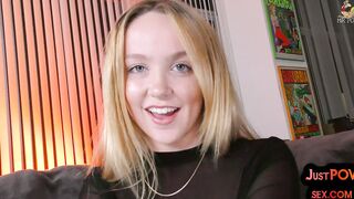 21yo POV anal GF rides and talks dirty in ATM anal action