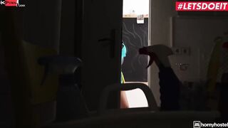 HORNYHOSTEL - Huge Boobies Maid Chloe Lamour Surprise Sex With A Long Cock