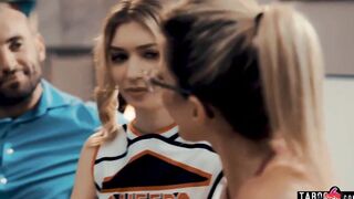 Coach wife brings in tiny 19 yo yo cheerleader for husband