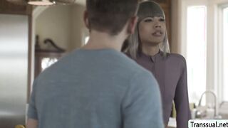 I rimjob and bareback fucks friends shemale girlfriend
