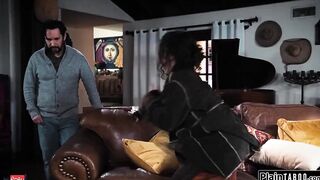 Female hobo impregnated with used condom and confronts guy