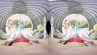 Sexual America - Co-ed babes April Snow, Lilly Bell, and Skylar Snow,