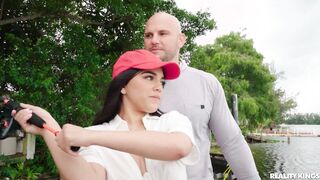 Teaching Big Tits To Fish