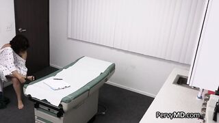 Curvy nurse and patient tit fucked by lucky doctor