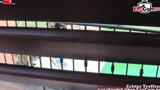Peeping Tom secretly films his neighbours having outdoors sex