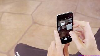 Rion King starts snapping pics of his beauty stepsister Alex Grey as she wanders in