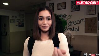 HORNYHOSTEL - GEEKY BACKPACKER GINEBRA BELLUCCI HOOKS UP WITH HER FANTASY HUMONGOUS DICK