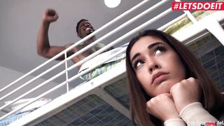 HORNYHOSTEL - GEEKY BACKPACKER GINEBRA BELLUCCI HOOKS UP WITH HER FANTASY HUMONGOUS DICK