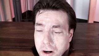 Slave humiliate in spit