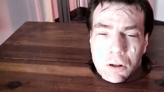 Slave humiliate in spit