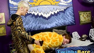 Cute redhead twink gets his tight little ass smashed hard