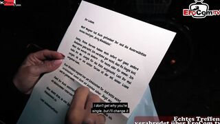 Inked big titted blonde Mom pick up at the street for a real pov Date