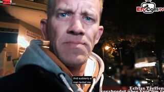 Inked big titted blonde Mom pick up at the street for a real pov Date