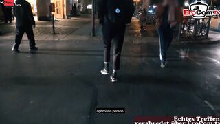 Inked big titted blonde Mom pick up at the street for a real pov Date