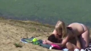 my Stepdaughter caught with her BF on the beach