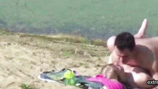 my Stepdaughter caught with her BF on the beach
