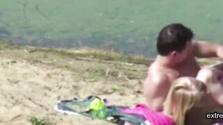 my Stepdaughter caught with her BF on the beach