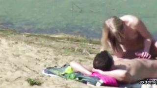my Stepdaughter caught with her BF on the beach