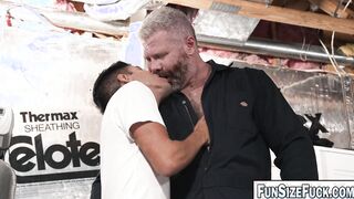 Petite Milo Miles riding a hairy fat cock of Cain Marko