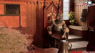 Slim dark hair Girl and a skinny long tit blonde during lesbia