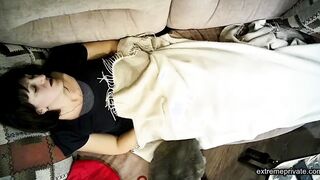 stepmom 52 cums on the couch (hidden camera)