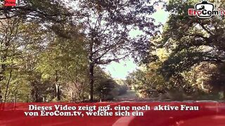Old dark haired german Mature Lady pick up for a pov