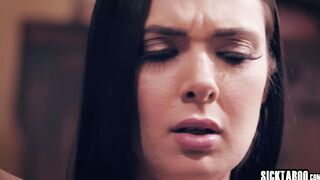 Innocent teen fucks dominant stepdad