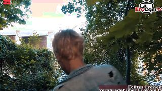 Thin short haired blonde Mom with Tattoos liking the pov Dates