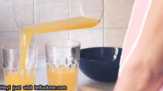 cumshot couple has intense anal threesome with hot roommate