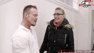 German mature blonde milf with big tits make Sex Strokes