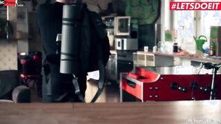 TURNED ON HOSTEL - Gigantic Breasts Hot Angel Wicky Fucks Her Step Bro And His Friend Full Clip