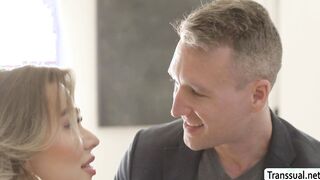 Busty Tgirl analed by friends husband