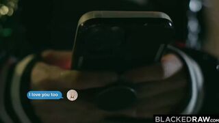 BLACKEDRAW Slender Blonde Bae getting filled up by long long african dick