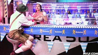 21 yrs boy fuck a busty MILF bartender