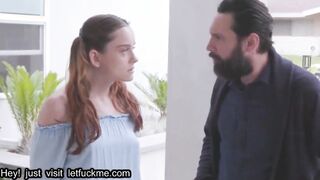 cumshot horny stepdad fucks tiny stepdaughter