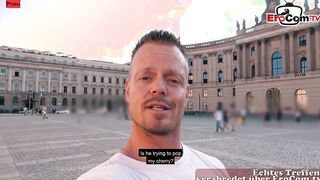 Natural German blonde Skank with glasses pick up for a banged! date