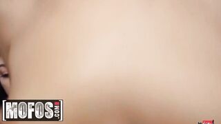MOFOS - two small tit babes share long cock point of watch