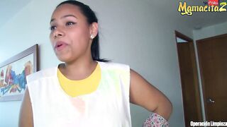 MAMACITAZ – Latina Maid Andrea Florez has a wild threeway