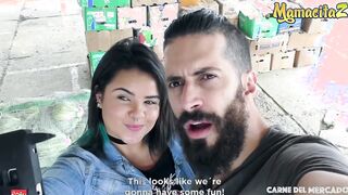 CarneDelMercado - Xiomara Soto Bae Colombian Dark Haired Getting Picked Up