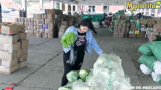 CarneDelMercado - Xiomara Soto Bae Colombian Dark Haired Getting Picked Up