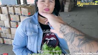 CarneDelMercado - Xiomara Soto Bae Colombian Dark Haired Getting Picked Up