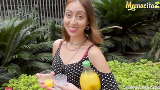 CARNE DEL MERCADO Marcela Carmona Rides Cock On First Clip