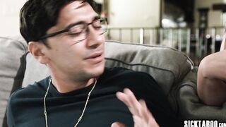 Teen stepsis sucks and fucks stepbro