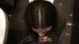 Filthy dark haired bj into point of view