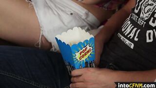 CFNM female domination group deepthroating subject’s penis