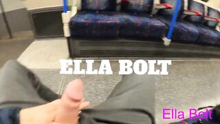 Risky Bj into Train. Caught by Stranger Cum on Face