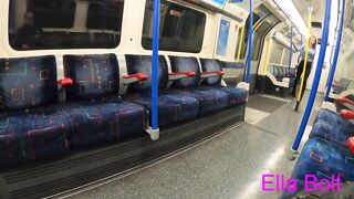 Risky Bj into Train. Caught by Stranger Cum on Face