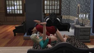 A tiny collection of Simsons sex inside clothes. Bondage lesbo